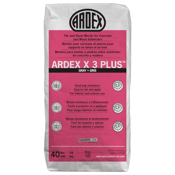 ardex - x 3 plus large format tile & stone mortar