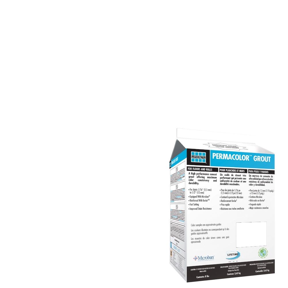 laticrete - permacolor grout #44 bright white 8 lb 1 laticrete - permacolor grout #44 bright white 8 lb