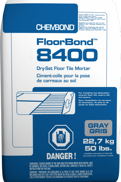 Chembond - FloorBond 8400 Dry-Set Floor Tile Mortar -…