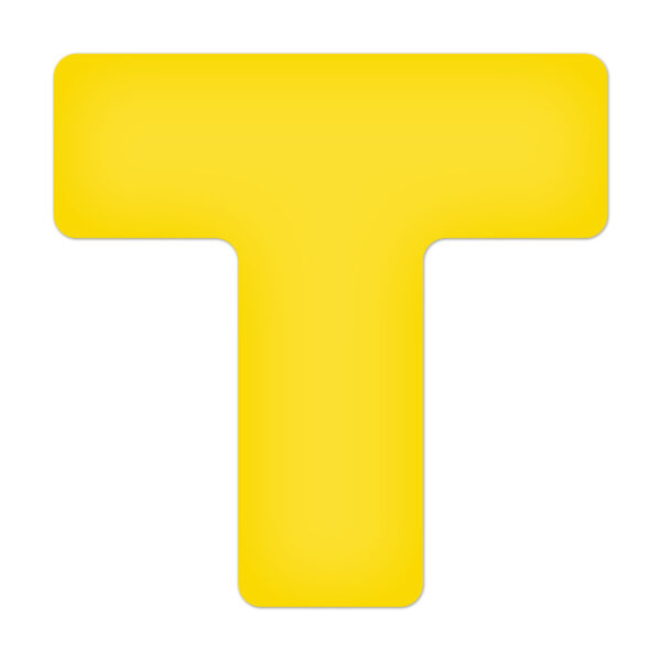 Incom - Yellow Tuff Mark "T" Shape - pack of 20