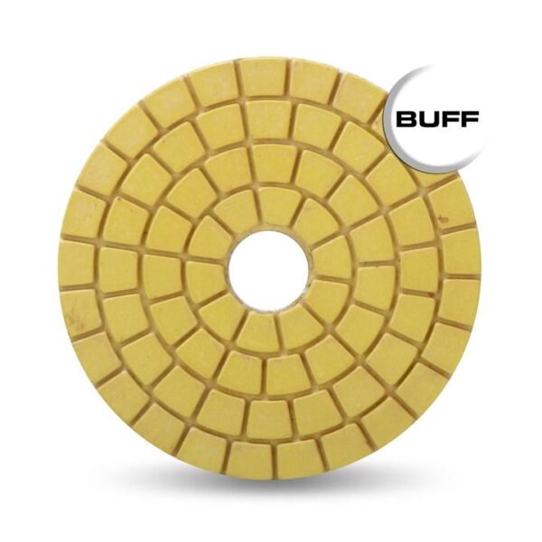 Rubi - Resin Wet Polishing Pad Buff White - 4"