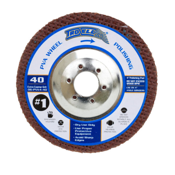 Troxell - 4" PVA Polishing Pad - 40 Grit