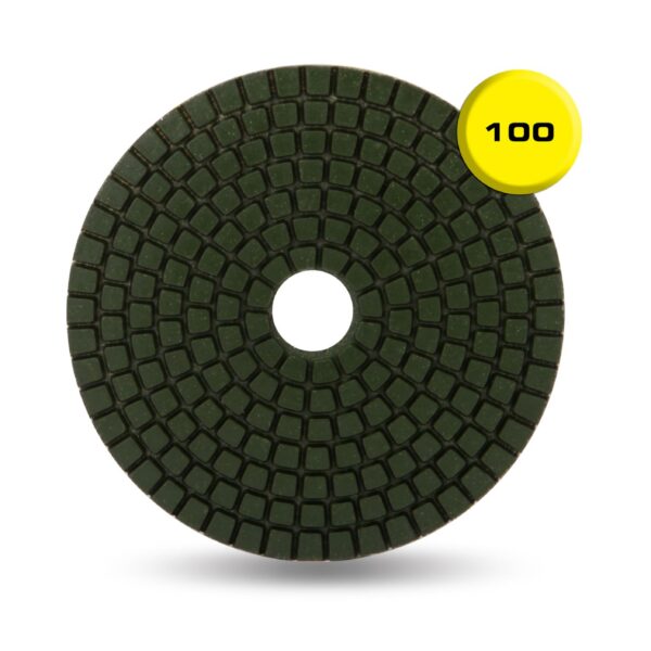 Rubi - Resin Wet Polishing Pad 100 Grit 4"