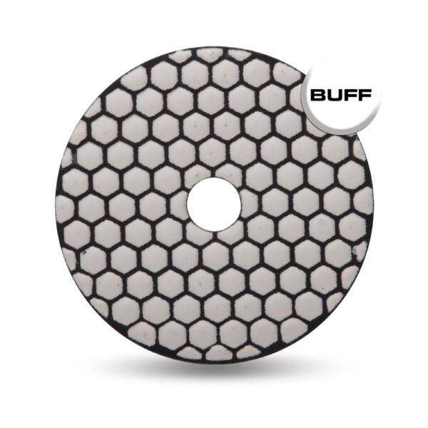 Rubi - Dry Polishing Pad White Buff 4"