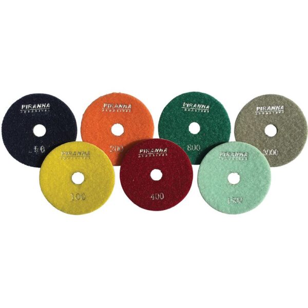 Piranha - Dry Polishing Pad PAXHPP 200 Grit 4"