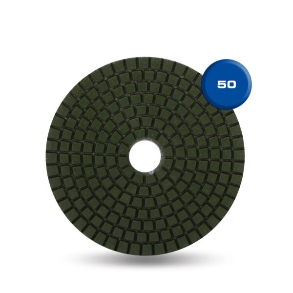Rubi - Resin Wet Polishing Pad Grit 50 4"