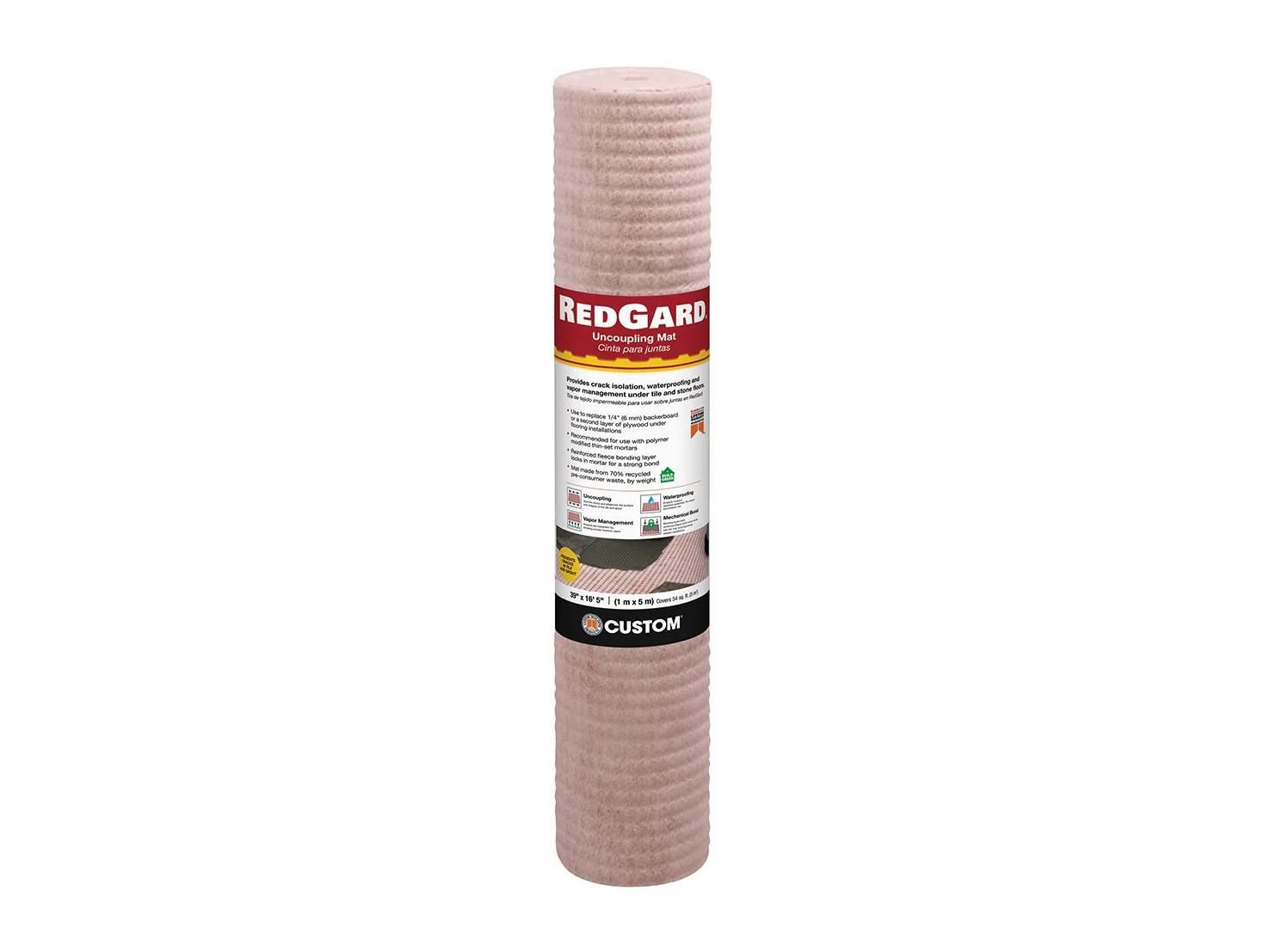 custom building products - uncoupling membrane redgard 39-3/8" x 98' 5" (323 sqft) 1 custom building products - uncoupling membrane redgard …