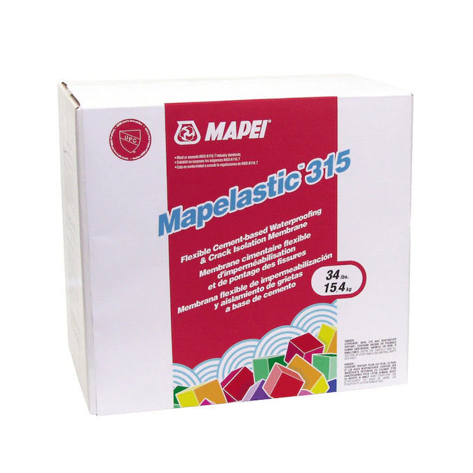 mapei - mapelastic 315 cement-based crack isolation & waterproofing membrane kit 34 lb 1 mapei - mapelastic 315 cement-based crack isolation & waterproo…