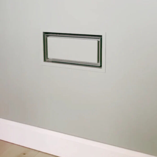 Fittes - Framed Wall Vent Double Channel Luxe+ Satin White 10"…