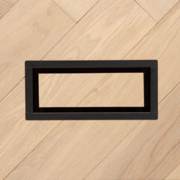 Fittes - Framed Floor Vent OG Matte Black 8" x 8"