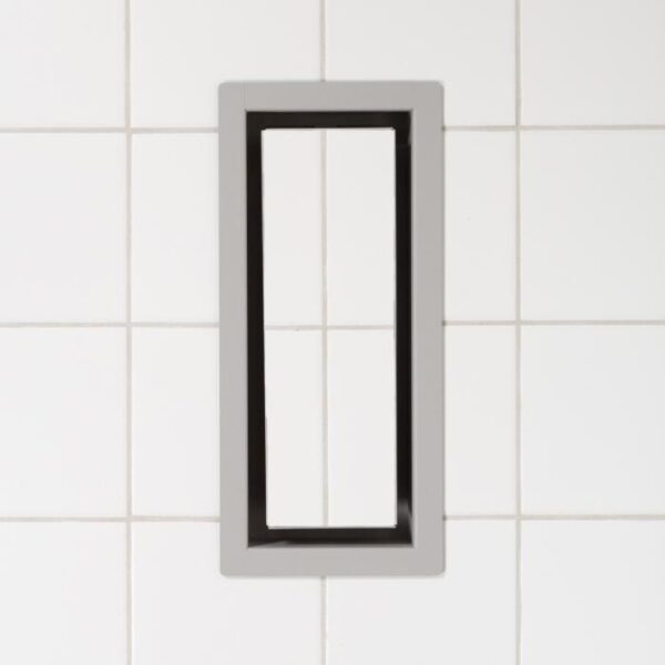 Fittes - Framed Floor Vent OG Matte Grey 4" x 10"