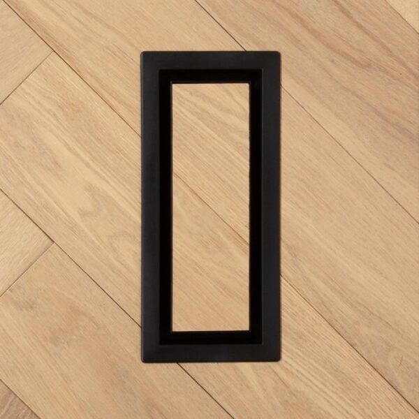 Fittes - Framed Floor Vent Lite Matte Black 3" x 10" (Pack of 2)