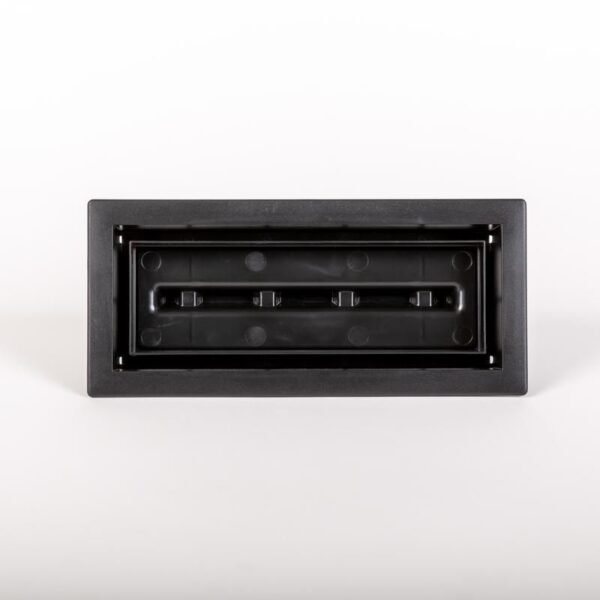 Fittes - Framed Floor Vent Lite Matte Black 4" x 12"