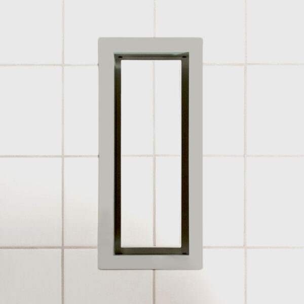 Fittes - Framed Floor Vent Lite Warm Grey 4" x 10"