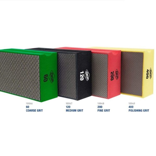 QEP - Diamond Hand Sanding Block Foam Green 60 Grit - 1-3/16" …