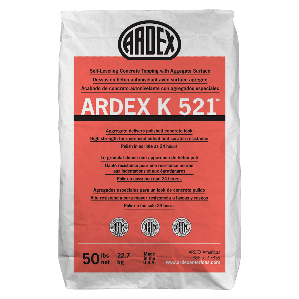 ardex - k 521 self-leveling concrete topping with aggregate surface - 50 lb 1 ardex - k 521 self-leveling concrete topping with aggreg…