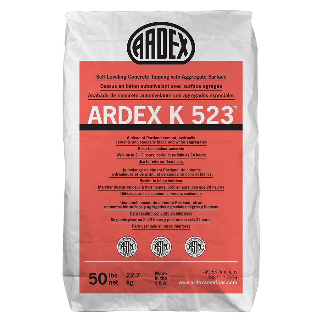 ardex - k 523 self-leveling concrete topping with aggregate surface - 50 lb 1 ardex - k 523 self-leveling concrete topping with aggreg…