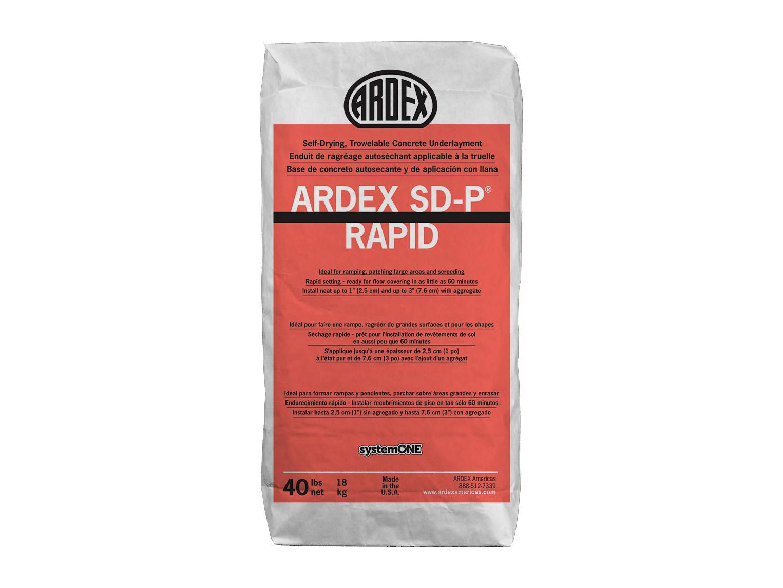 ardex - sd-p rapid self-drying trowelable concrete underlayment, gray - 40 lb 1 ardex - sd-p rapid self-drying trowelable concrete underlaym…