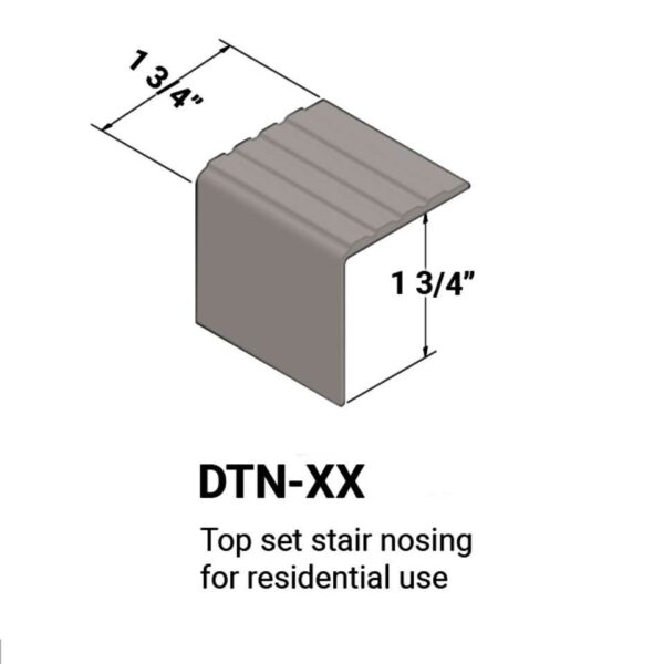 Tarkett - Stair Nosings - Top set for residential use #55 Silver Grey 12'