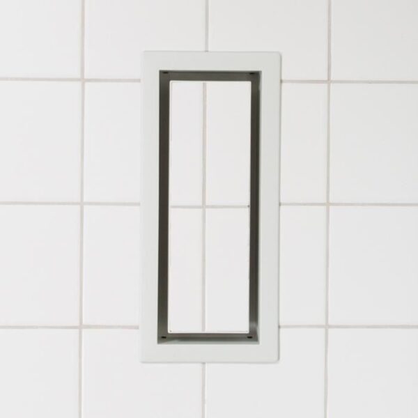 Fittes - Framed Floor Vent Lite Cotton White 3" x 10"