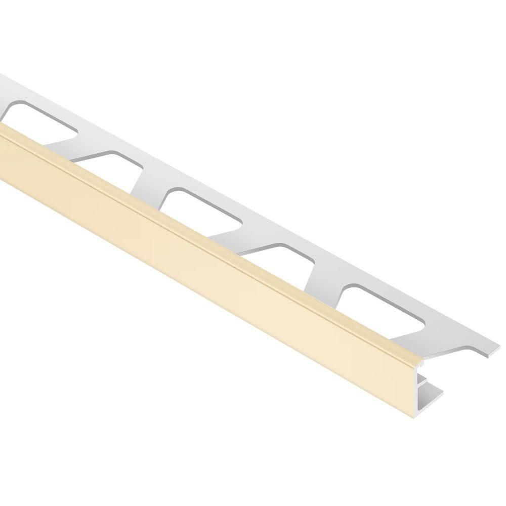 schluter - jolly-p wall tile edging trim - pvc plastic sand pebble 3/8" (10 mm) x 8' 2-1/2" 1 schluter - jolly-p wall tile edging trim - pvc plastic sand peb…