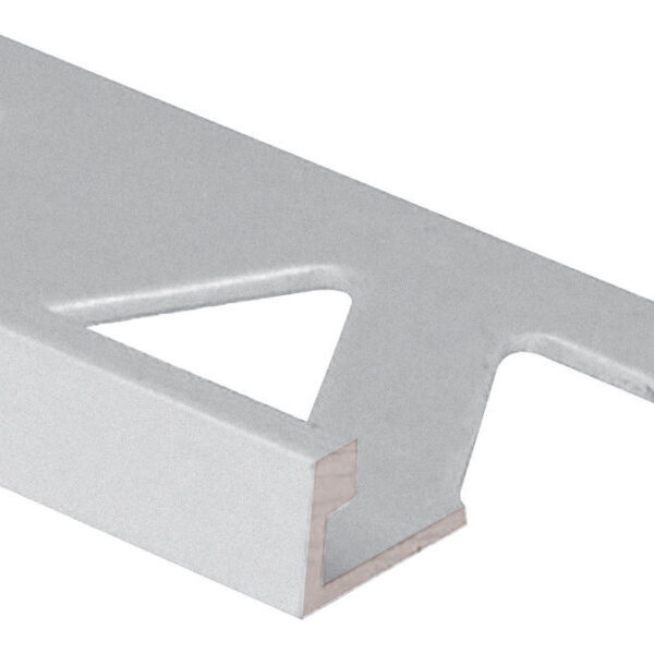 M-D PRO - Flat Tile Edge Satin Clear Anodized 3/8" x 8'