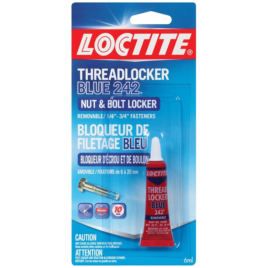 toolway - nut & bolt locker loctite threadlocker blue 242 - 6 ml 1 toolway - nut & bolt locker loctite threadlocker blue 24…