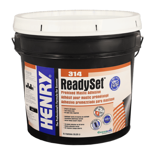 Henry - 314 ReadySet Premixed Mastic Adhesive - 13.25 L