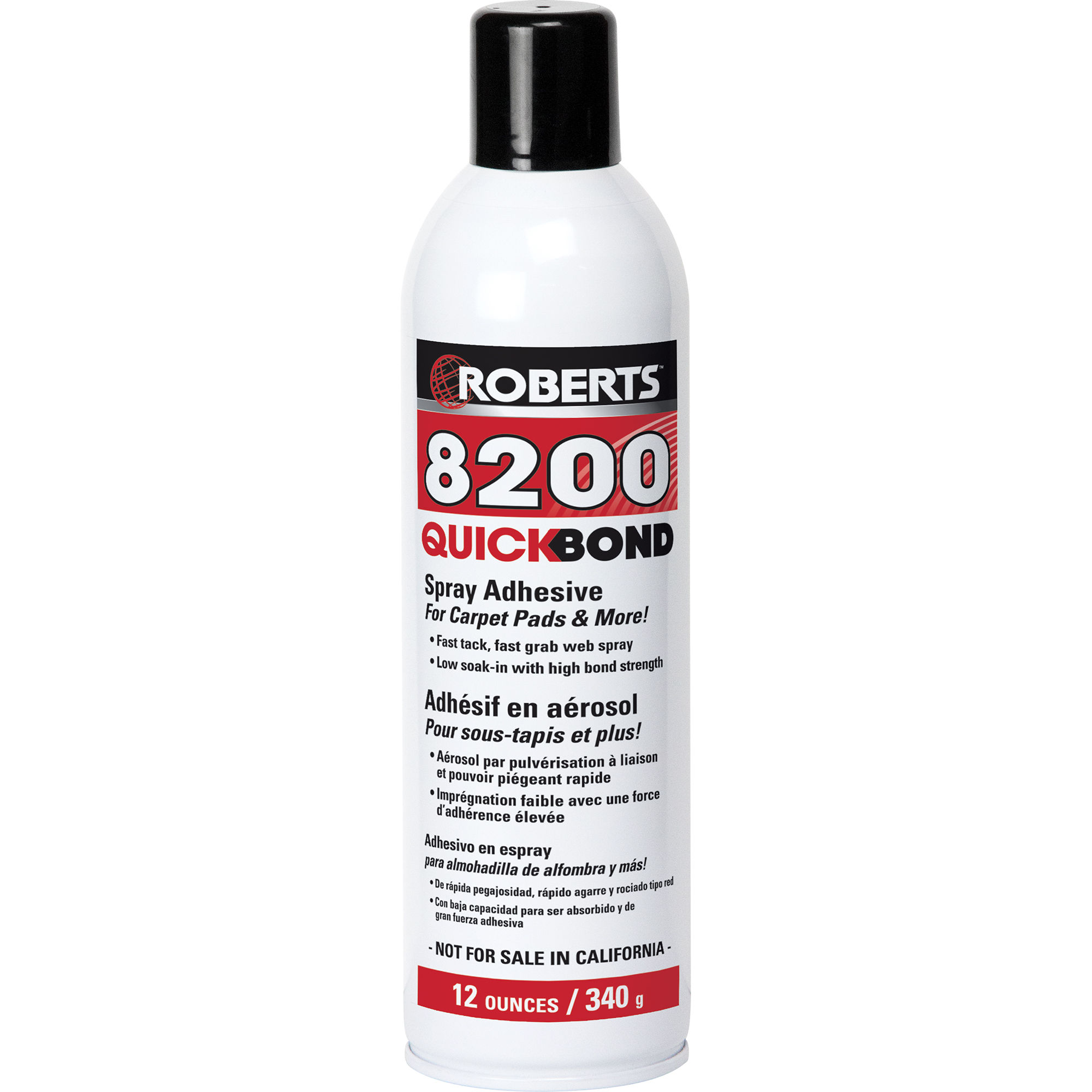 roberts - quick-bond spray adhesive for carpet pads 355 ml 1 roberts - quick-bond spray adhesive for carpet pads 355 ml