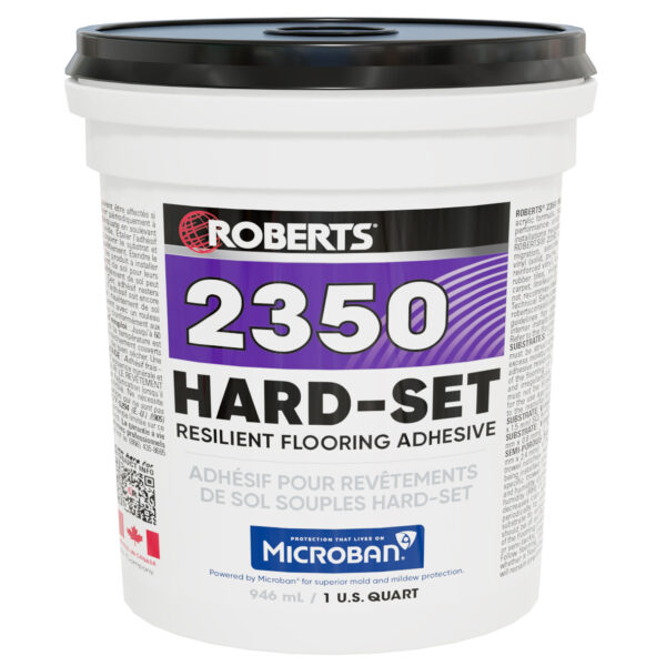 Roberts - 2350 Hard-Set Resilient Flooring Adhesive - 1 Qt. (946 …