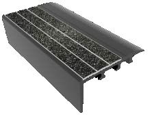Kinesik - Ecoglo C4-N20 Carpet Stair Nosing with Black An…