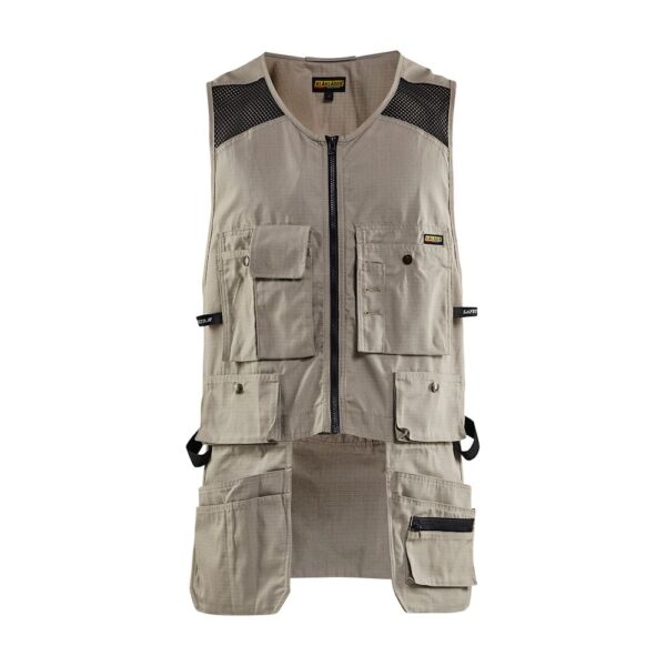 Blaklader - Ripstop Kangaroo Mesh Vest Stone Size XXL