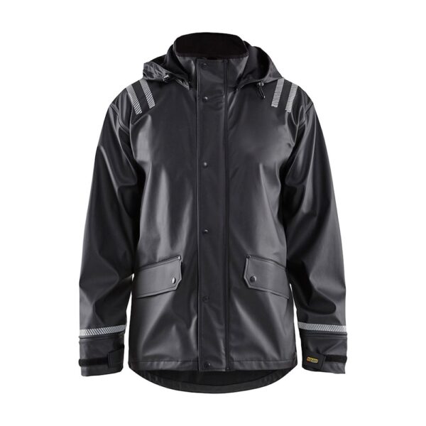 Blaklader - Hooded Rain Jacket with Reflective Details #99…