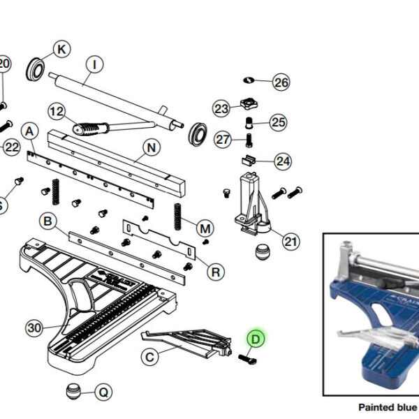 Crain - Tile Guide Wing Screw Only for No. 001