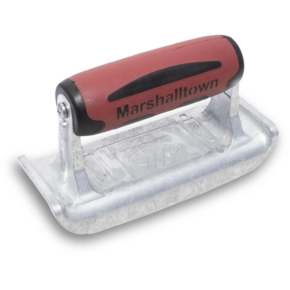 marshalltown - concrete edger heavy duty zinc 2-1/4" x 6" with a curved edge of 1/4" radius and a lip of 5/8" 1 marshalltown - concrete edger heavy duty zinc 2-1/4" x 6" w…