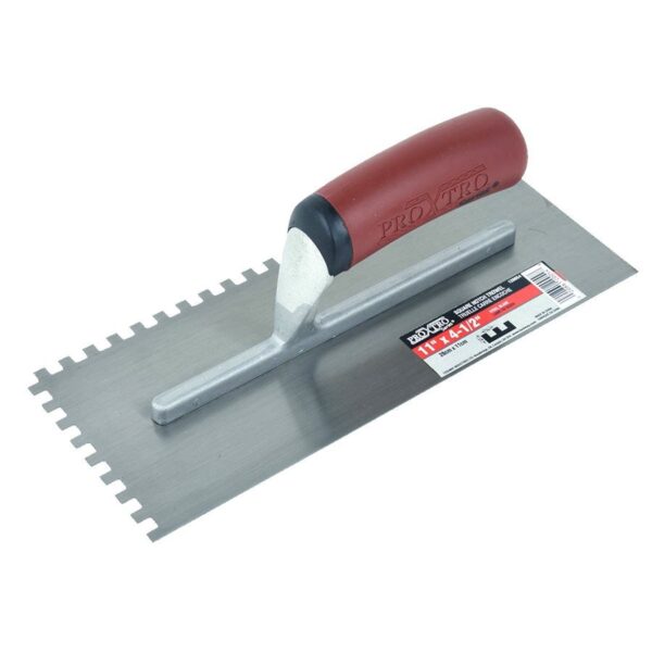 Toolway - Notched Trowel Pro Handle 4.5" X 11" X 1/4"