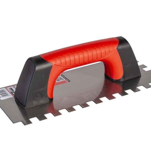 Rubi - Square Notched Trowel Closed RubiFlex 11" Steel 1/2" x 1/2"