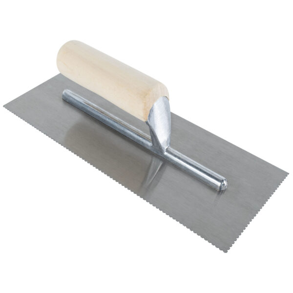 Roberts - 11" U-Notch Pro Flooring Trowel with Wood Handle