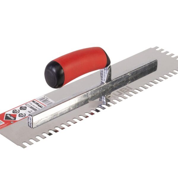 Rubi - Square Notched Trowel Inox Eco 1/4" x 1/2" x 1/4"