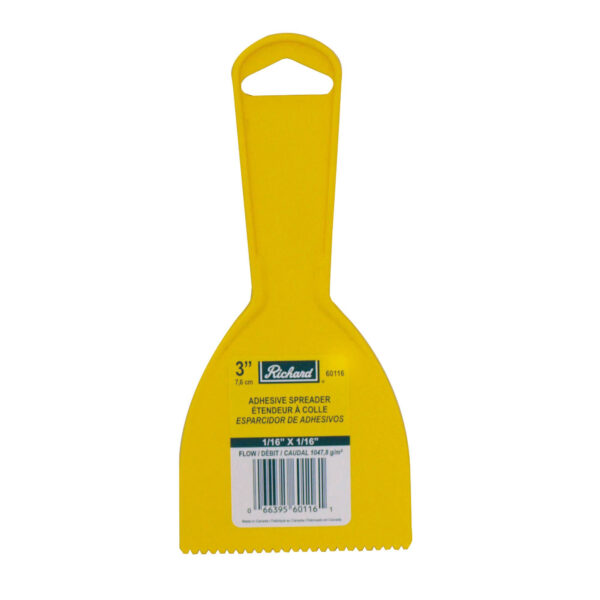 Richard - 3" Plastic Spreader (1/16x1/16") Saw Notch
