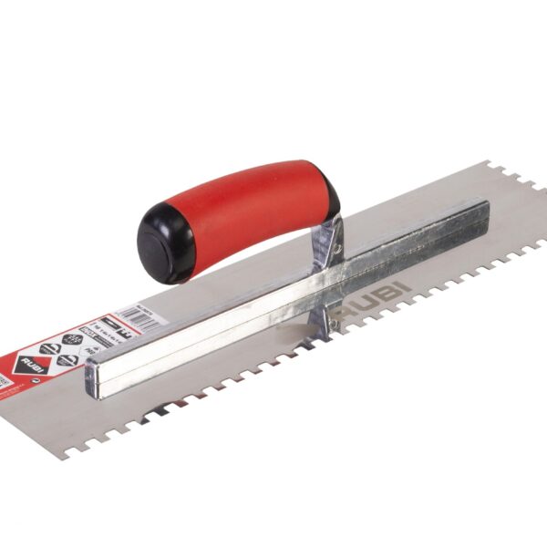 Rubi - Square Notched Trowel Inox Eco 1/4" x 1/4" x 1/4"