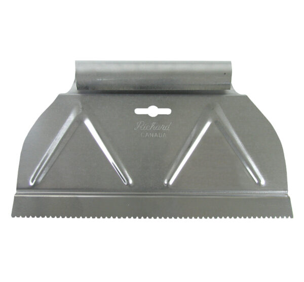 richard - 9" adhesive spreader (1/16x1/16x1/16") v notch