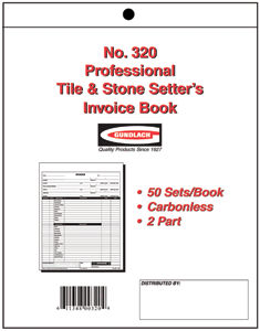 Gundlach - Pro Tile and Stone Invoice Book