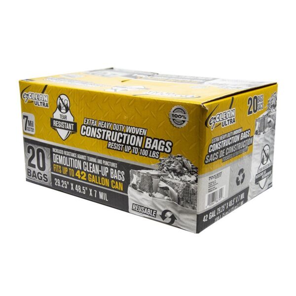Toolway - Heavy-Duty Demolition Bag 29.25" x 48.5" (Pack of 20)