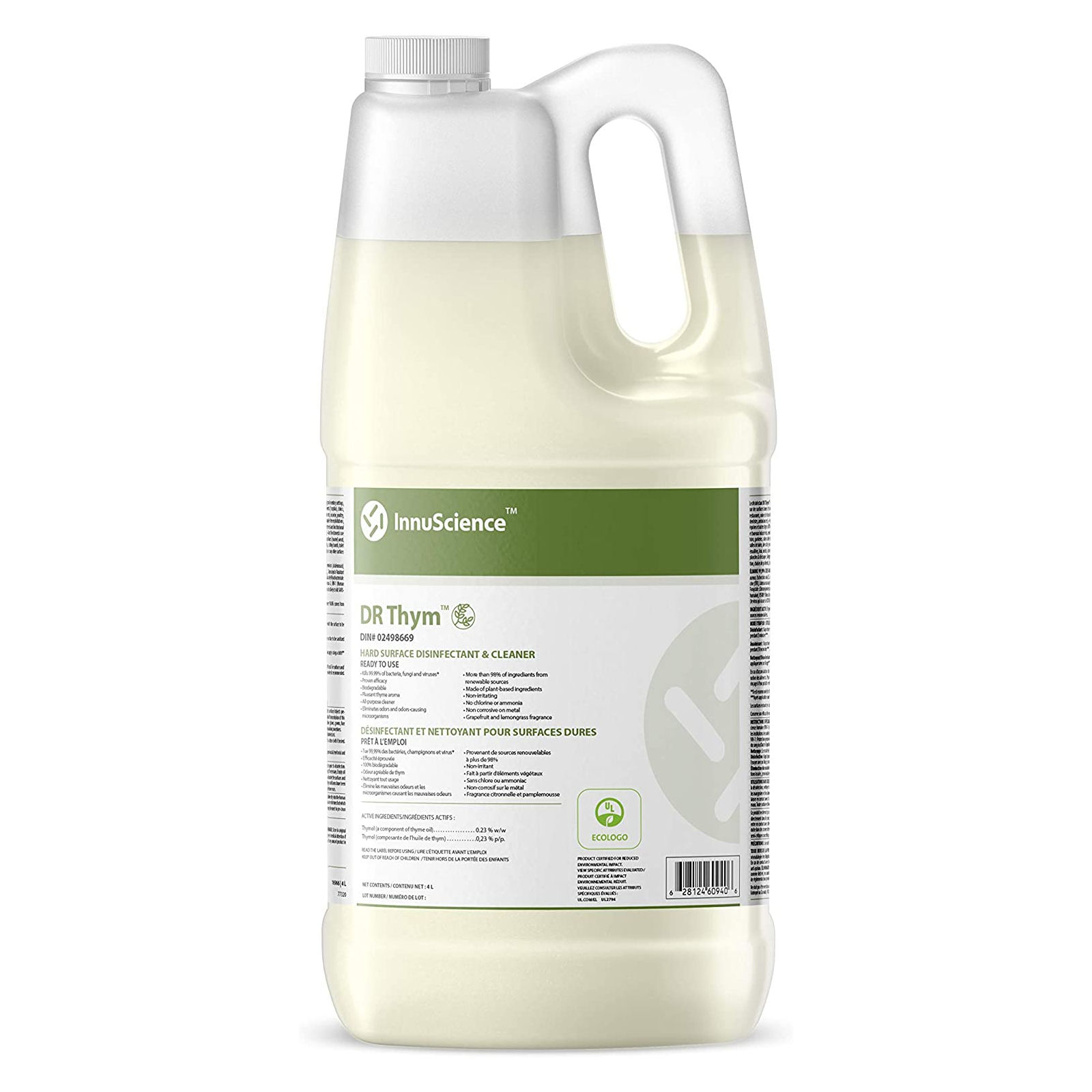 innuscience - dr thym disinfectant and cleaner for hard surfaces - 4 l 1 innuscience - dr thym disinfectant and cleaner for hard surfa…