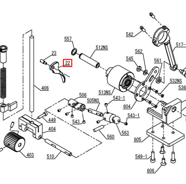 NC - Presser Foot Lifter for PBS and PBT