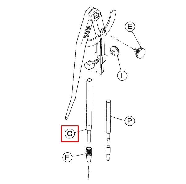 Crain - Pin Vise Body for no. 380