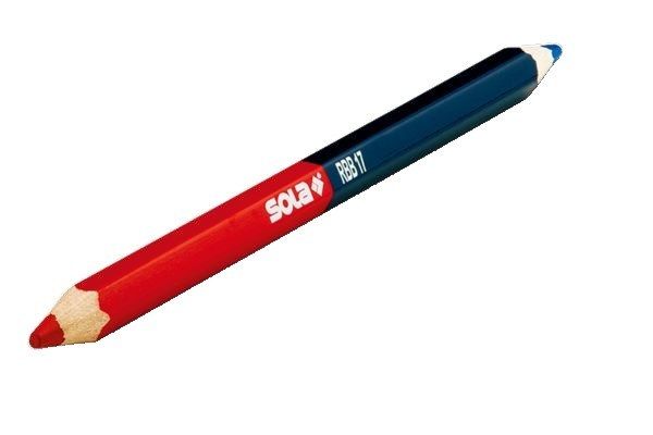 Sola - Construction Pencil RBB Red & Blue 7"