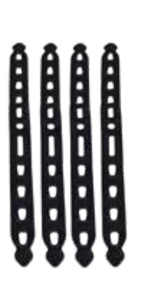Barwalt - Straps for Knee Pads (Pack of 4)