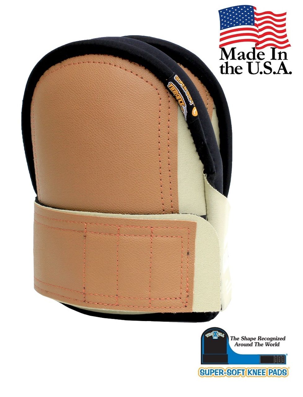 troxell - super soft knee pads leather head - x large 1 troxell - super soft knee pads leather head - x large